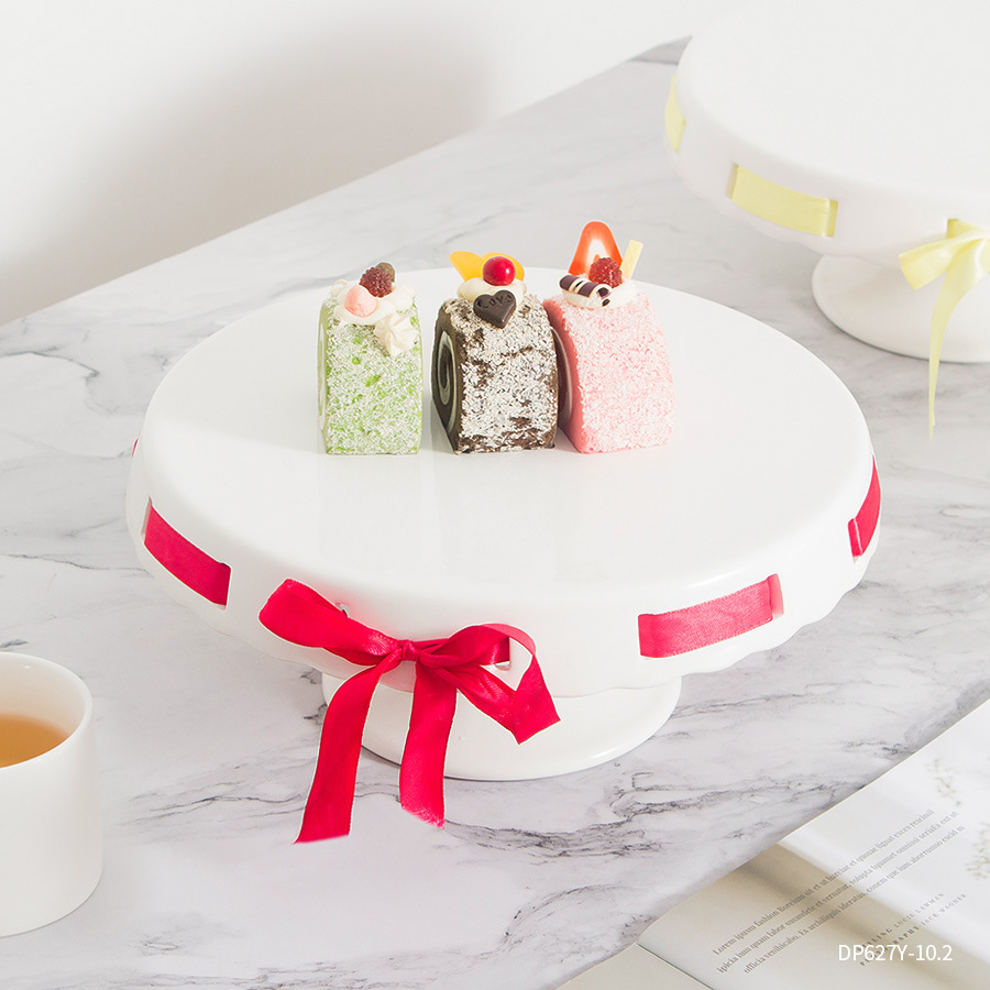 欧式陶瓷托盘蛋糕架烘焙工具蛋糕裱花转盘转台裱花生日蛋糕盘