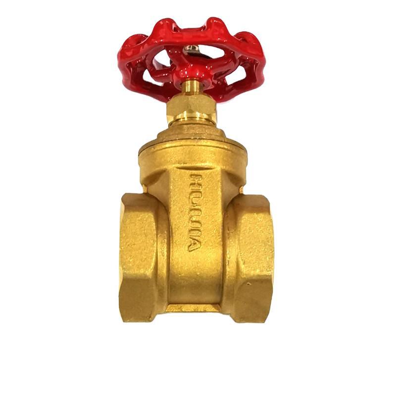 汇佳8102黄铜螺纹工业闸阀 dn 32 40 50 h59手动铜闸阀