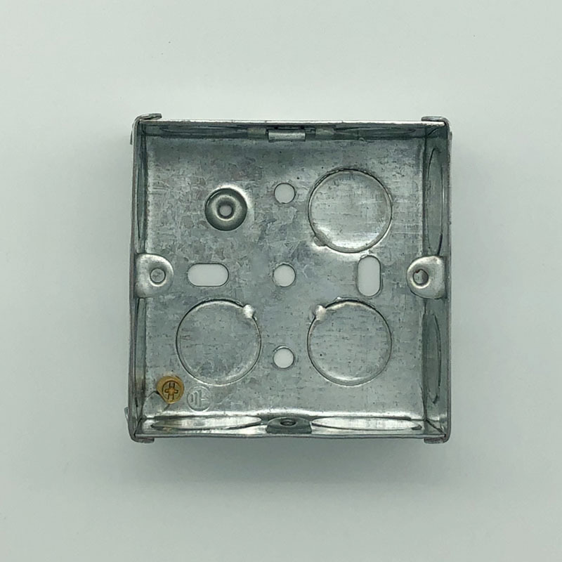 定制金属接线盒 86金属镀锌板底盒 预埋铁底盒 86开关盒-阿里巴巴
