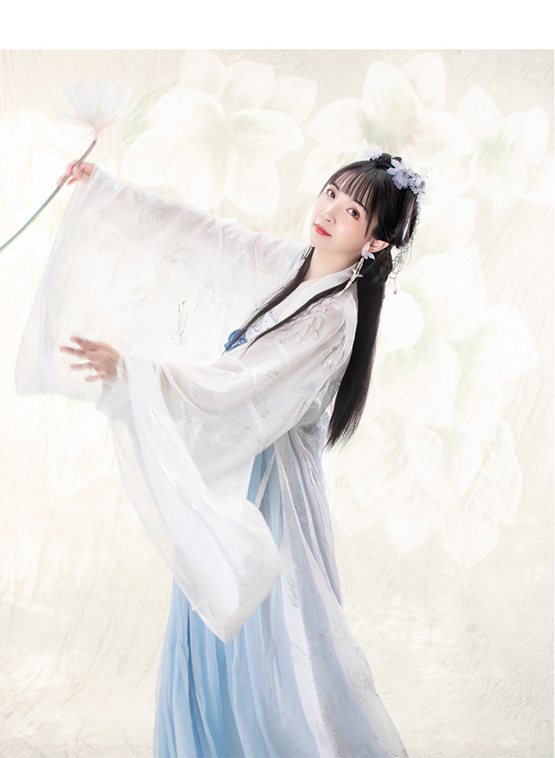新款成人女夏季女汉元素齐胸襦裙汉服长裙 中国风古装汉服