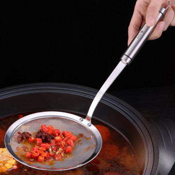 ssgp 304不锈钢过滤勺家用油炸火锅大漏勺网漏勺捞面网筛滤油网勺