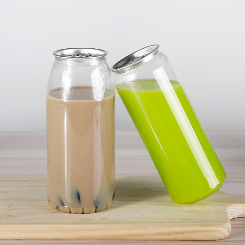 350ml400ml500ml650ml易拉罐饮料瓶pet瓶气泡水透明可乐罐果汁瓶