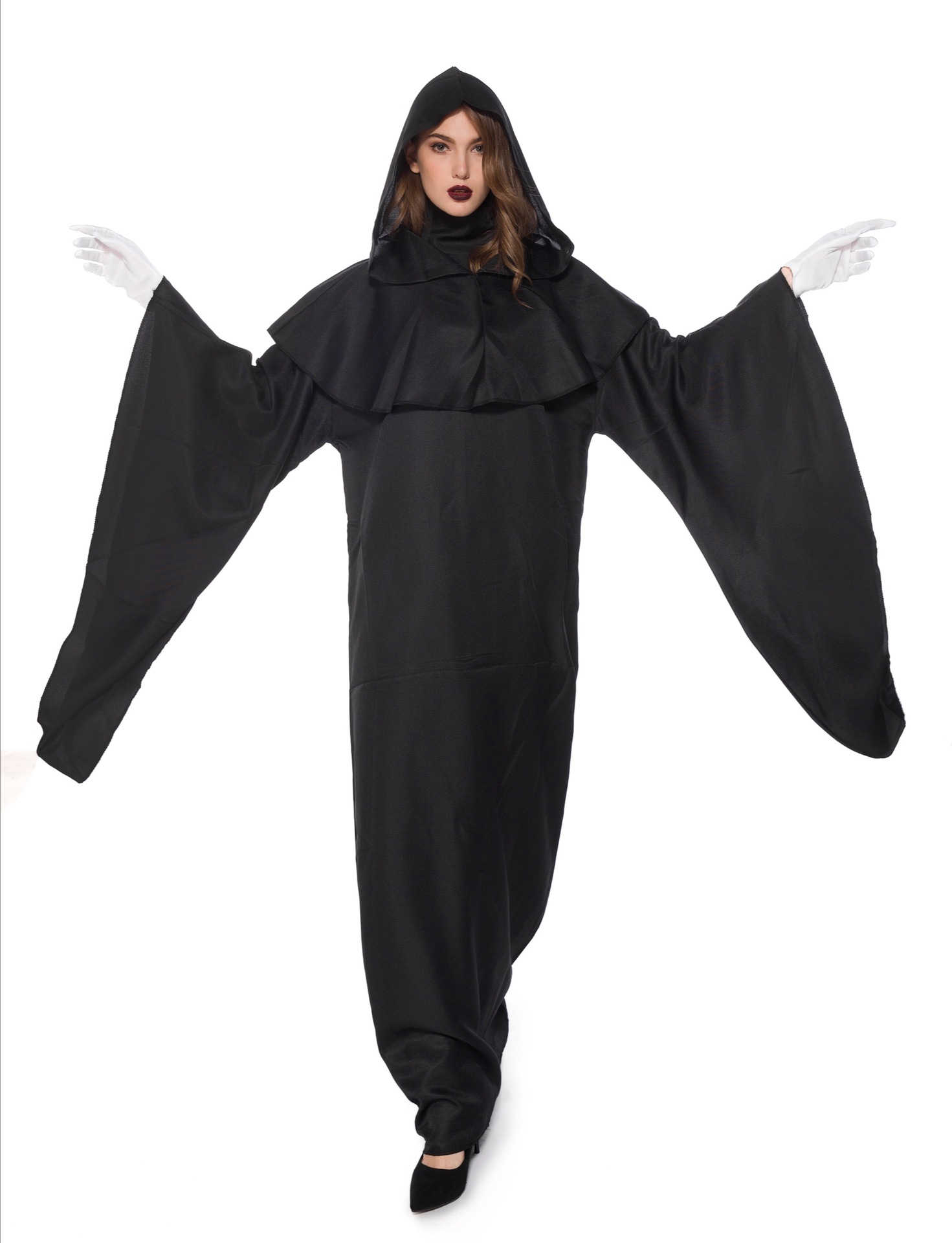 吸血鬼万圣节男女同款分码巫师魔法师法老服装派对舞台演出服装采购