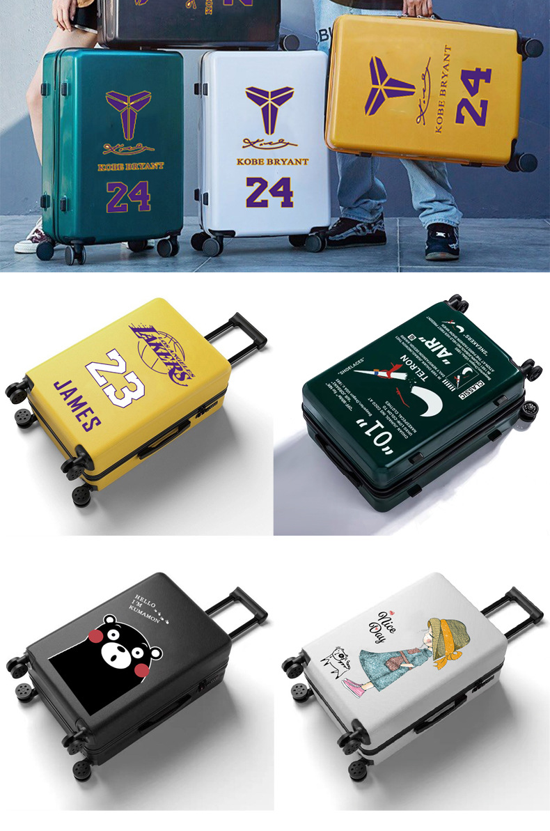 拉杆箱定制图案logo礼品旅行箱定制20寸万向轮密码行李箱厂家批发