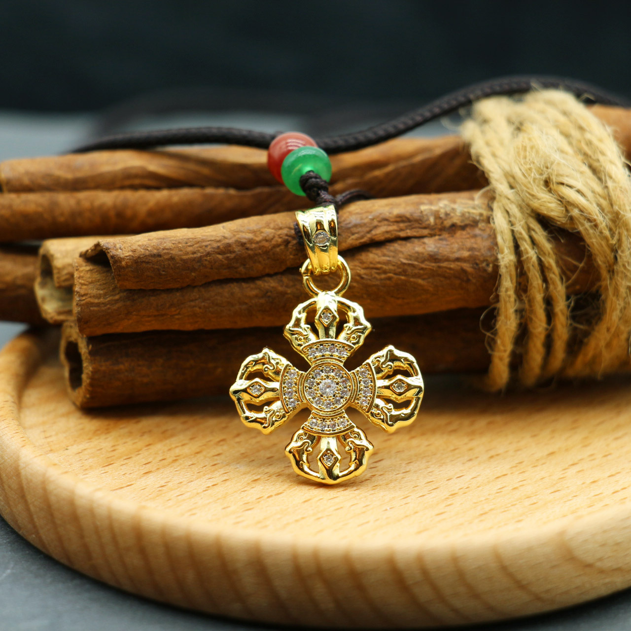 佛教用品宗教法器铜十字金刚杵吊坠金刚菩提吊坠工艺礼品饰品