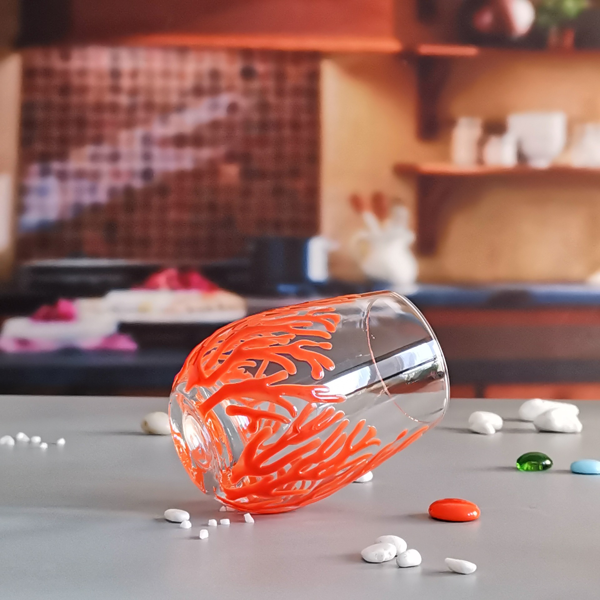 彩色图案创意蛋形玻璃杯果汁杯个性ins风玻璃水杯定制