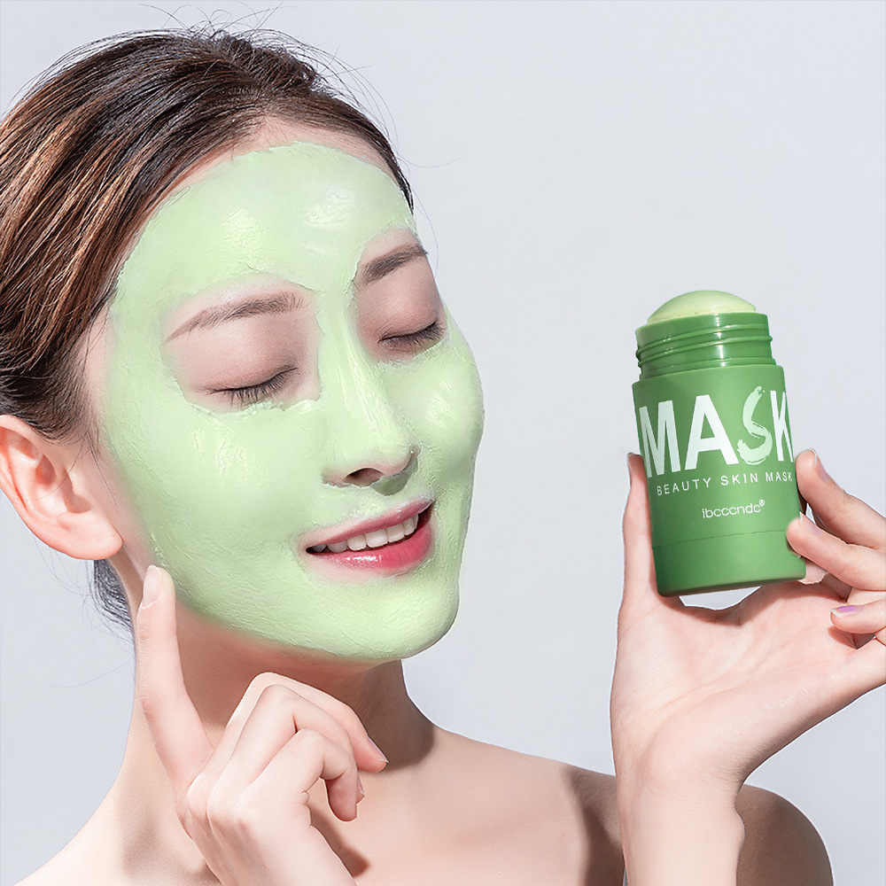 Green Tea Kong Oil Solid Mask Cleaning Mask Clay Mask Remove Blackhead Daub-Type