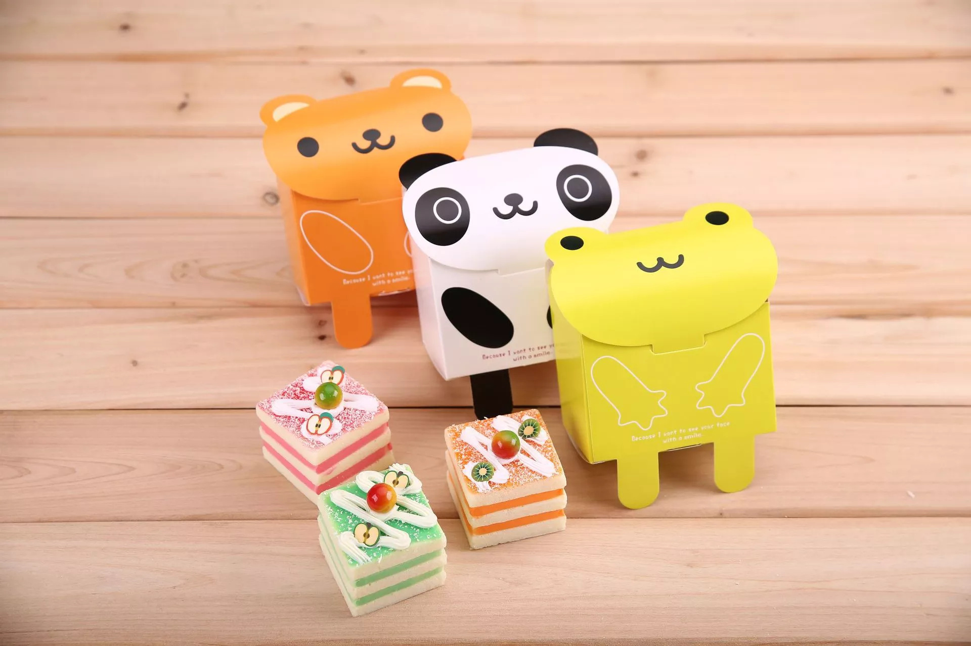 创意可爱卡通动物糖果盒牛轧糖牛轧饼 饼干 雪花奶酥烘焙包装盒子