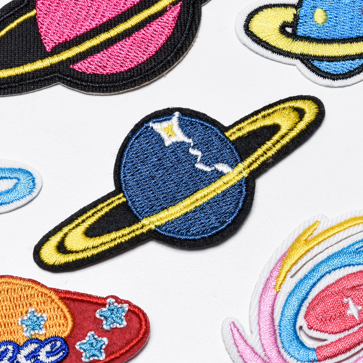 跨境热卖太空人宇航员刺绣布贴星球陨石组合服装电脑绣花章补丁贴