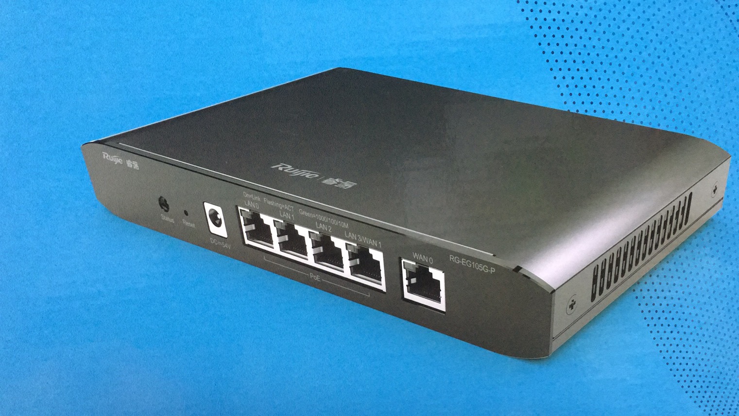 锐捷睿易5口poe带ac千兆企业路由器 rg-eg105g-p