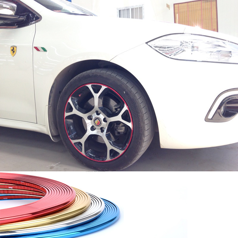 汽车电镀轮毂保护圈 车用轮胎钢圈装饰圈防撞条 中网改装电镀饰条