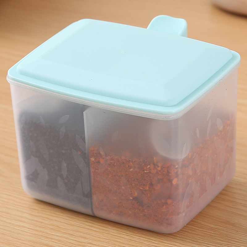 Kitchen Seasoning Box Seasoning Containers Plastic Salt Container Seasoning Storage Box Seasoning Box Set Seasoning Box Seasoning Jar with Spoon