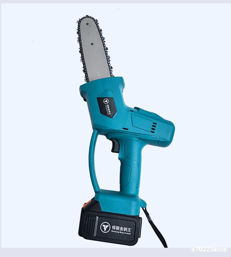充电式电锯大功率家用锂电据电动锯手持户外电链锯砍树小型伐木锯