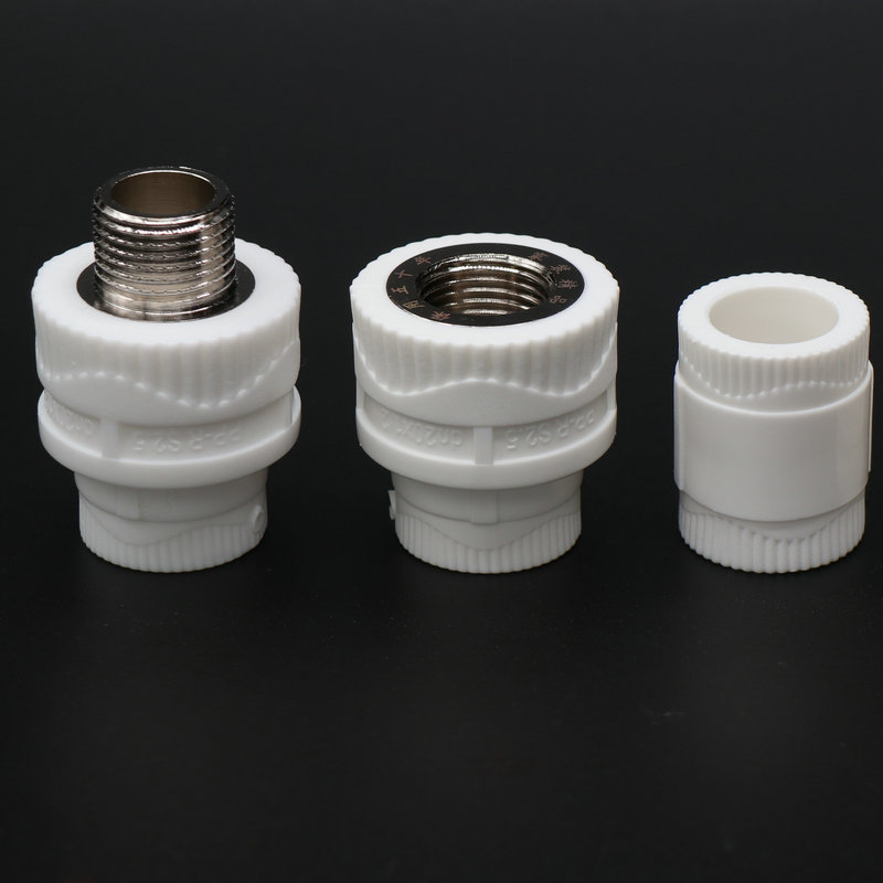 批发白色ppr内丝直接 家装ppr内螺纹直接管箍 ppr内牙直通