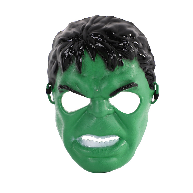 跨境热销复仇者联盟绿巨人面具cosplay仿真创意搞怪成人面具批发