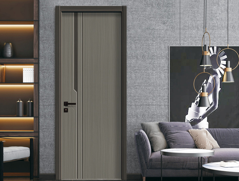 新款轻奢风卧室木门 北欧风格室内房间门 零度生态实木门拼色系列