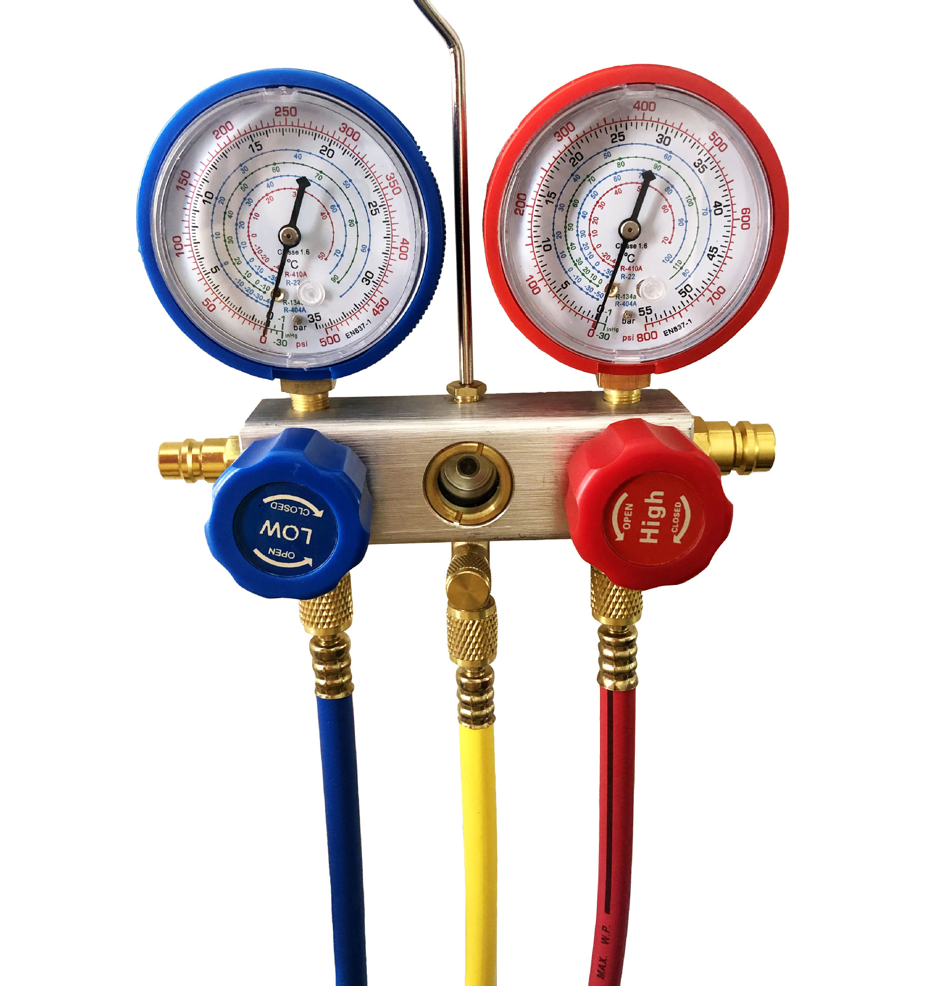 出口r410表 雪种压力歧管仪 家用 空调加氟表 冷媒表 410转换接头