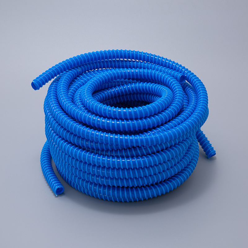 pvc水管 塑料管 耐磨塑筋管排水波纹pvc软管内径19_橡胶材料_水工材料