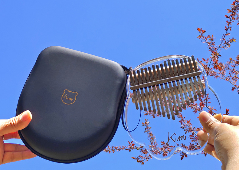 kimi拇指琴 水晶透明 迷你手指琴卡林巴母指琴初学者水晶乐器女