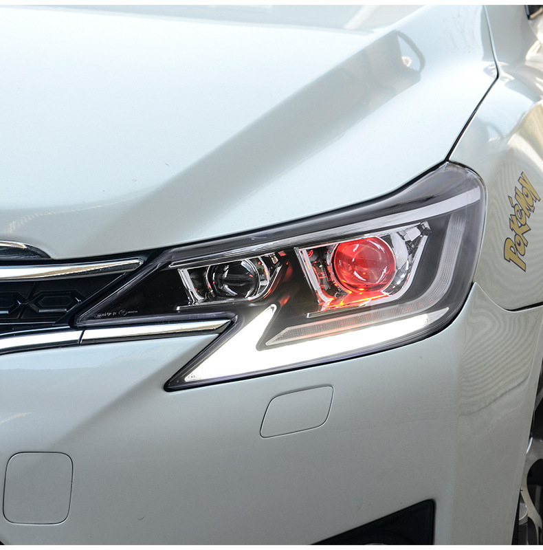 适用于丰田新锐志大灯总成13改装14-20款led大灯日行灯流水转向灯