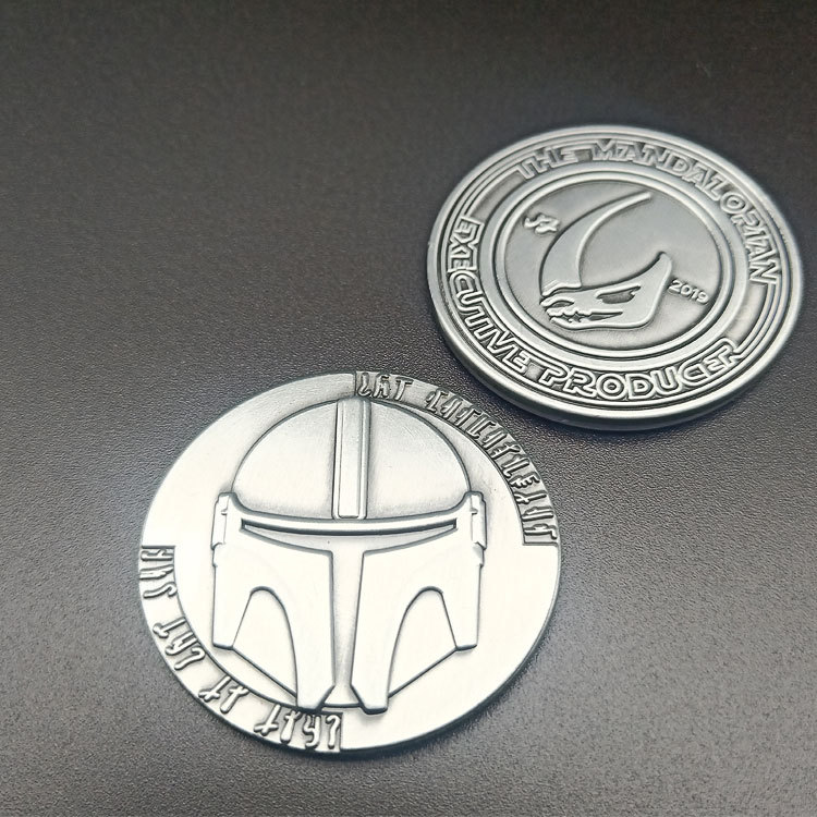 速卖通wish平台欧美影视道具星球大战曼达洛人收集金属纪念币