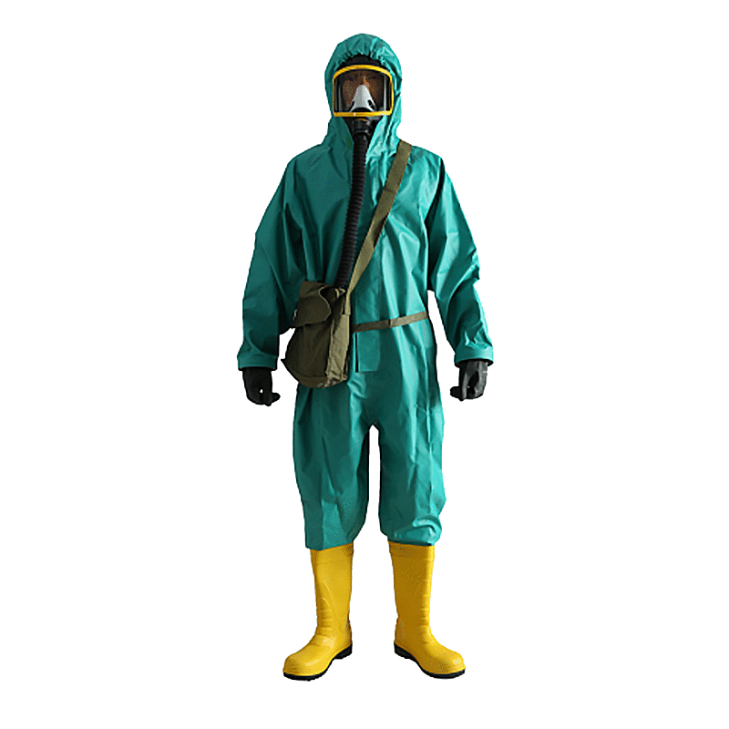 轻型连体防化服耐酸碱化学类防护服密封性化学物质防护服厂家直销
