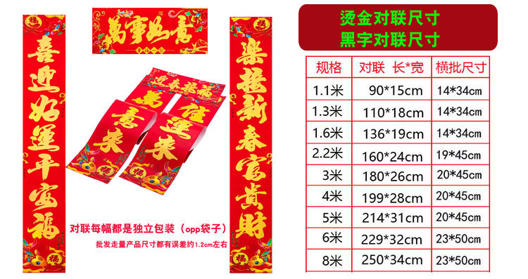 中兴鱼对联尺寸5