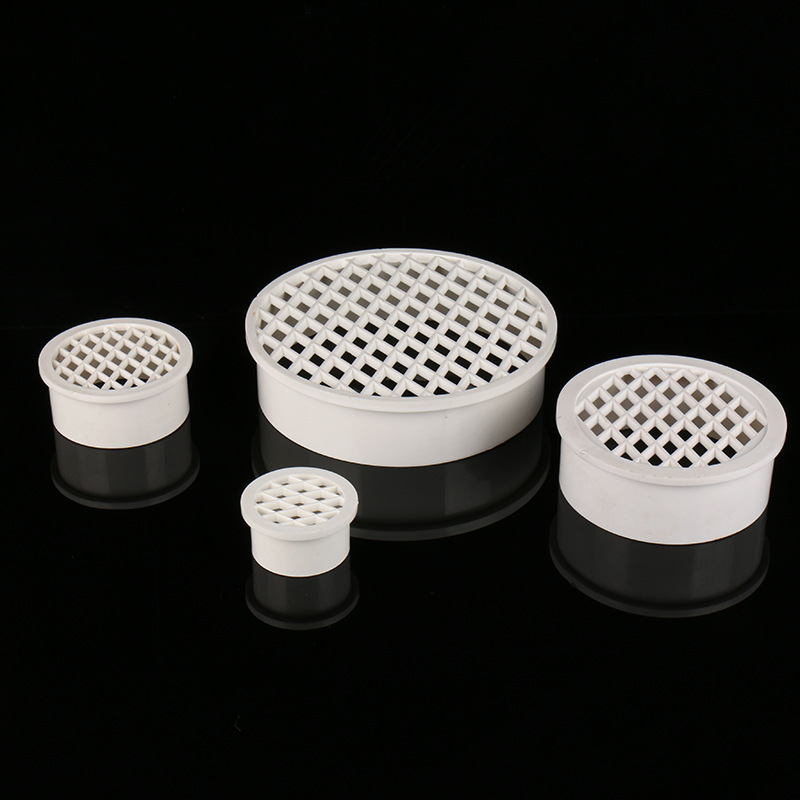 内插pvc地漏110 pvc预埋地漏 高水封圆地漏厂家 国标阳台预埋地漏