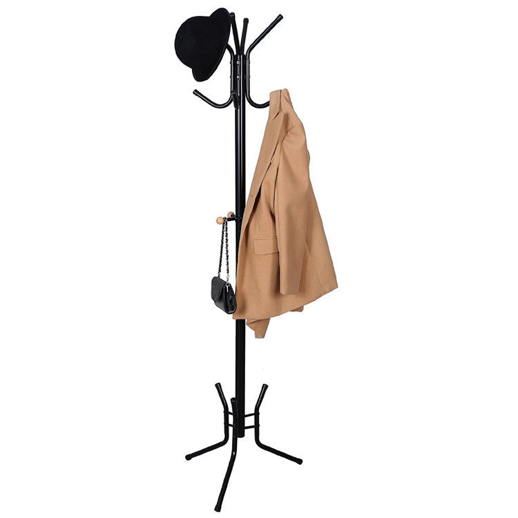 金属衣架落地卧室衣帽架简易挂衣架家用置物架钢制衣服架简约衣柜