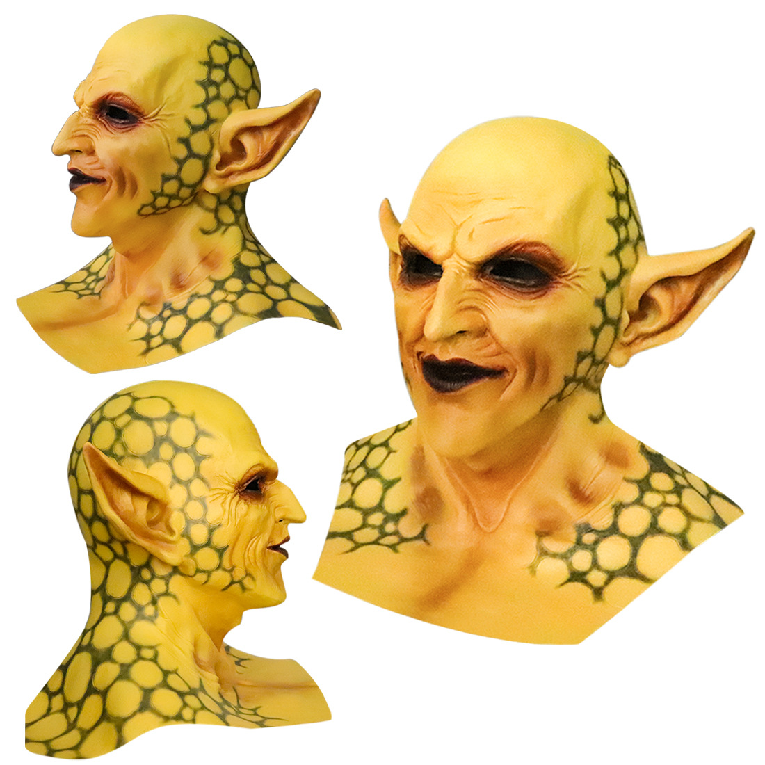 独立站万圣节游戏暗黑圣经堕落天使谎言之王黄色小鬼恶魔面具头套