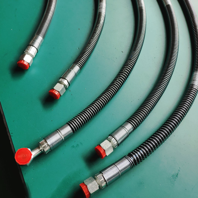 带不锈钢护套软管 带弹簧护套软管总成 带塑料螺旋护套软管总成