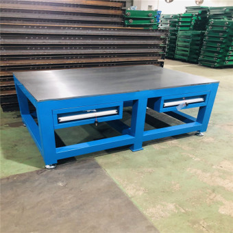 莱胜不锈钢移动工作台精益管工作台多层面板物流打包台