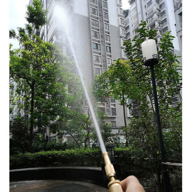 全铜洗车水枪家用可调节喷枪头花洒头园林工具 浇花灌溉清洗神器