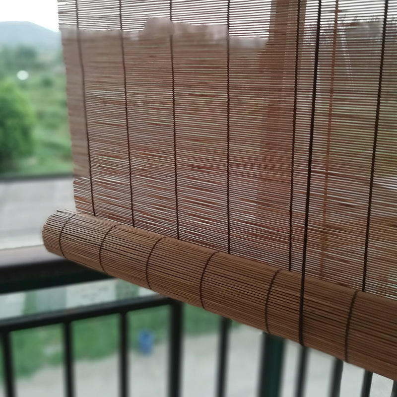 竹帘卷帘窗帘竹帘子卷拉式家用门帘手拉日式升降遮光遮阳茶道隔断