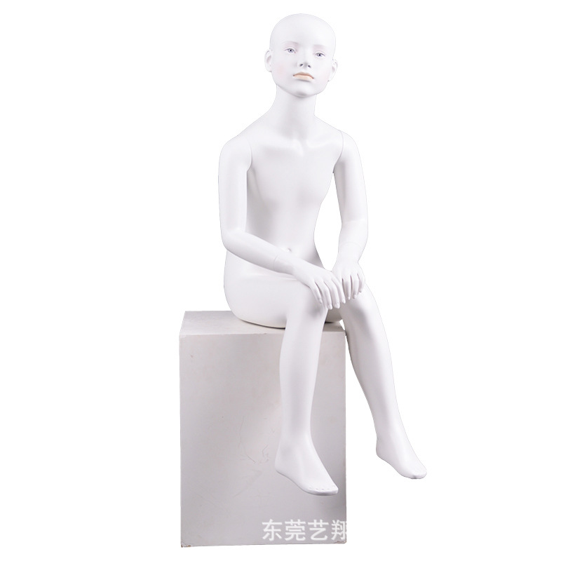 服装展示儿童模特道具 化妆脸全身假人儿童模特 玻璃钢青少年人台
