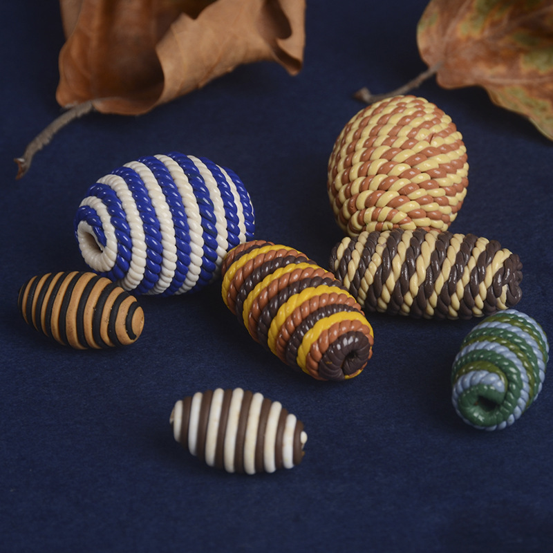 厂家加工民族风手链男女款软陶彩色珠 10mm软陶珠子专业设计定制