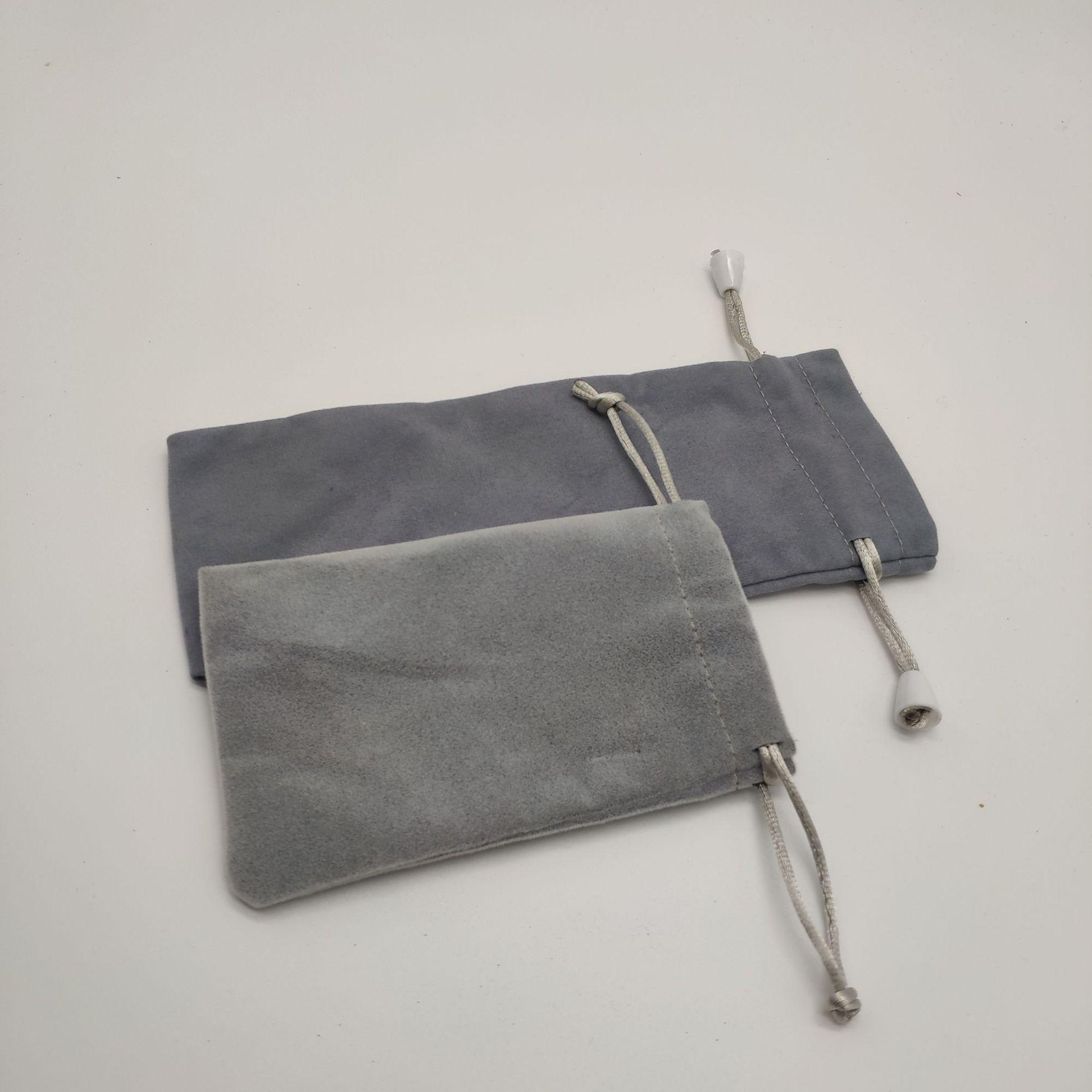 厂家加工文玩布袋 超纤面料眼镜布袋 移动电源计算数码包装袋