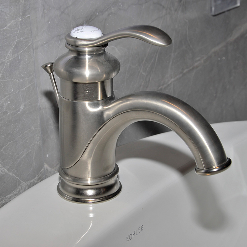 科勒浴室龙头面盆 冷热水龙头菲尔法斯k-8657t-cp/af/bn台盆龙头