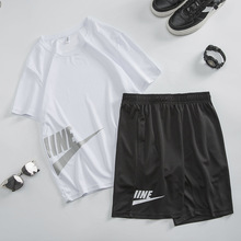 运动套装男夏季篮球宽松足球跑步夜跑训练服速干装备大码健身衣服