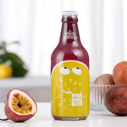 【7月生产】梦想酿造 百香果有啤汽 水果精酿微醺啤酒 320ml*24瓶