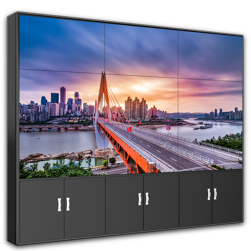 55英寸液晶高清拼接屏监视器led拼接屏无缝拼接3.5mm监控电视墙