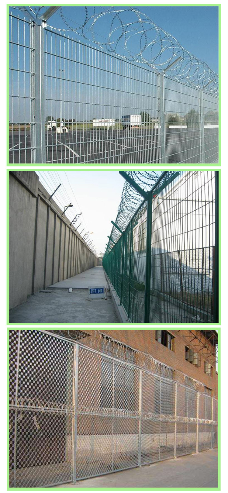 加工定制监狱看守所y型护栏网 军事边防防攀爬监狱护栏钢网墙