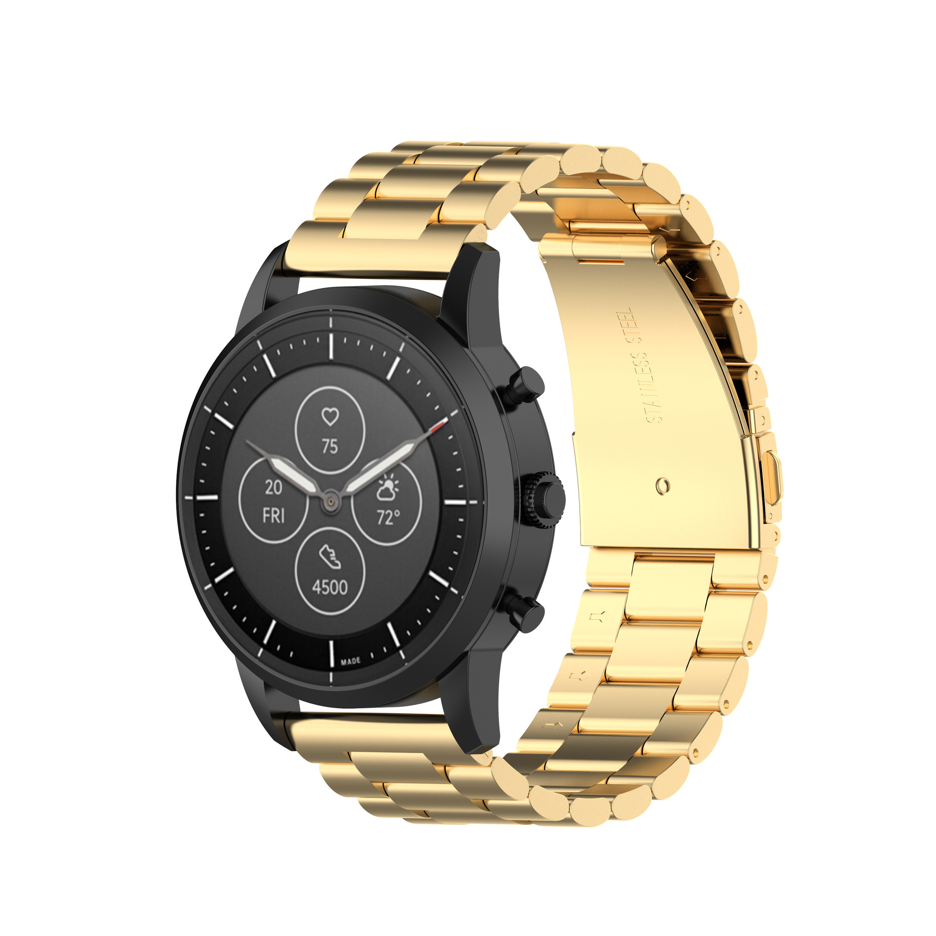 适用化石fossil hybrid smartwatch hr/mens sport通用三珠钢带