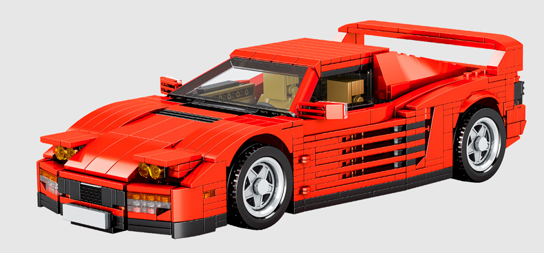 s牌sy0001兼容乐高512tr超级跑车拼装积木玩具小颗粒拼装玩具车