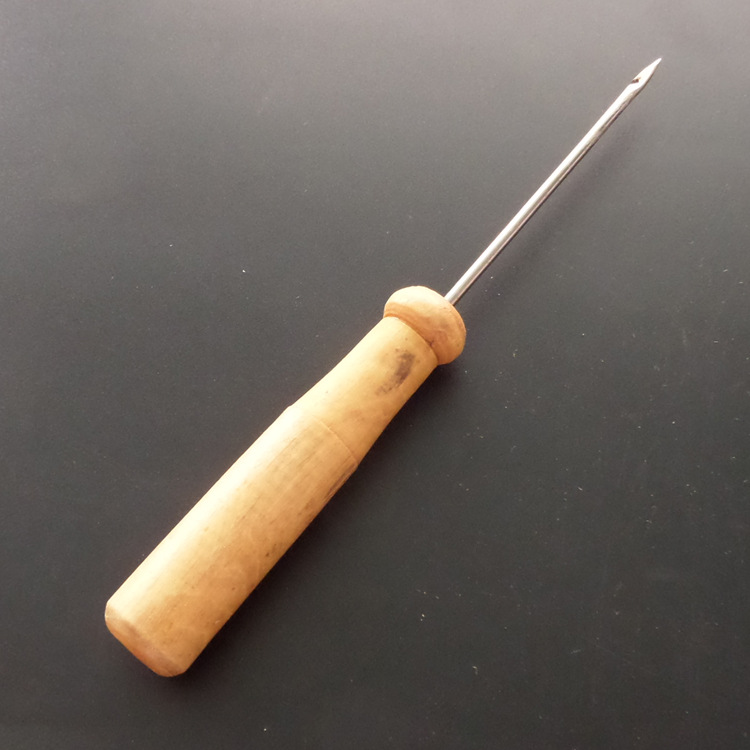 文具锥 财务用锥子直锥眼锥钩锥木柄凭证装订锥 文具账锥0.8元/个