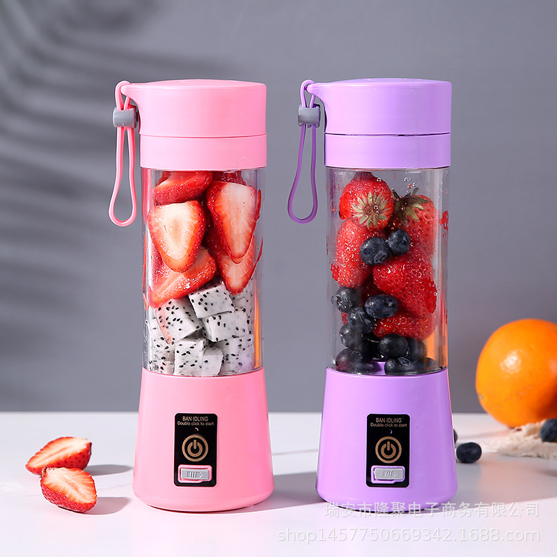 Cross-Border Wireless Juicer Portable USB Charging Chinese and English Household Juicer Cup Fruit Electric Manufacturer