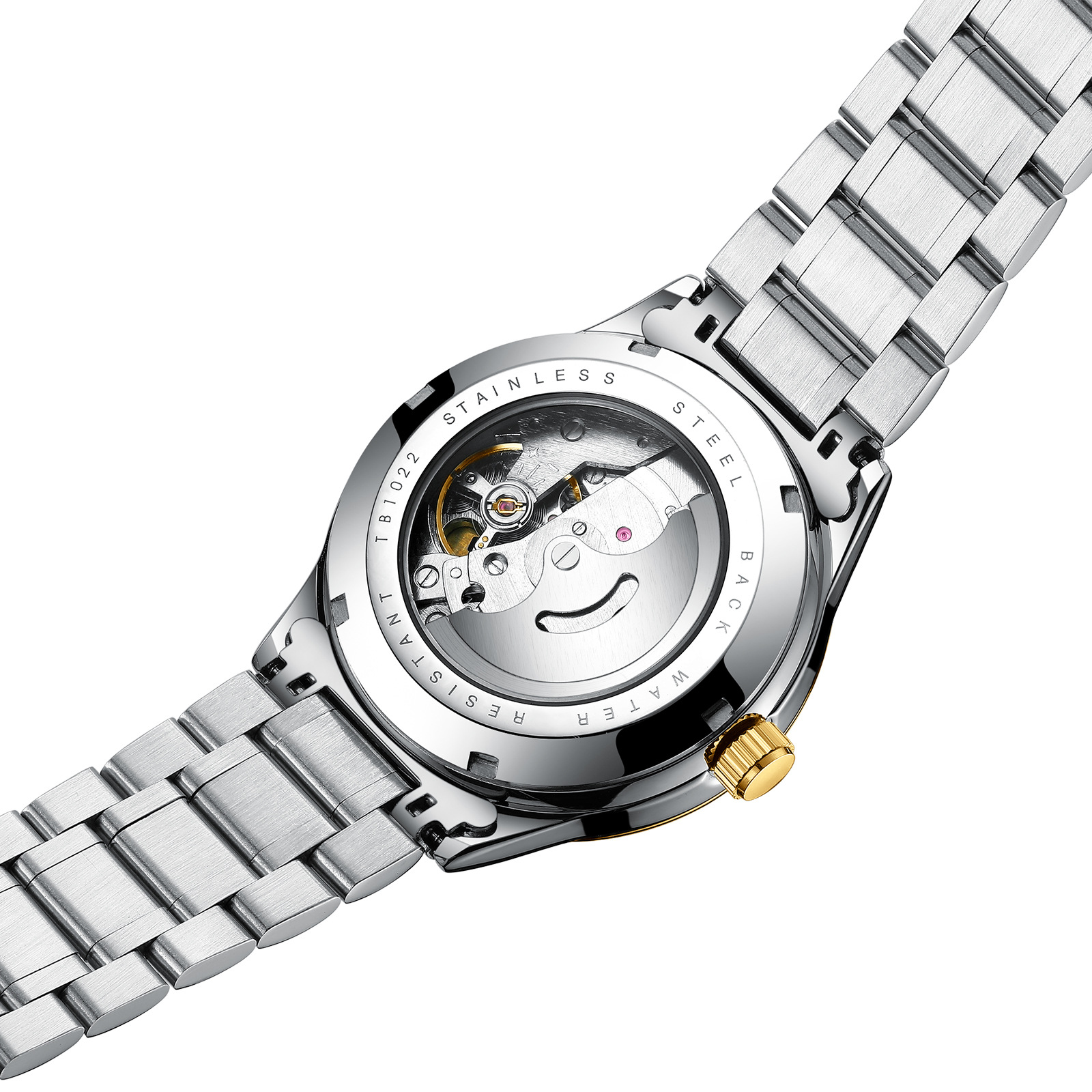 天博tiannbu机械表防水陀飞轮全自动机械手表男士商务休闲夜光