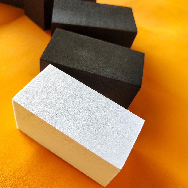 支持定制 eva泡棉长方块 38度黑白色硬质填充支撑eva泡沫 防滑棉