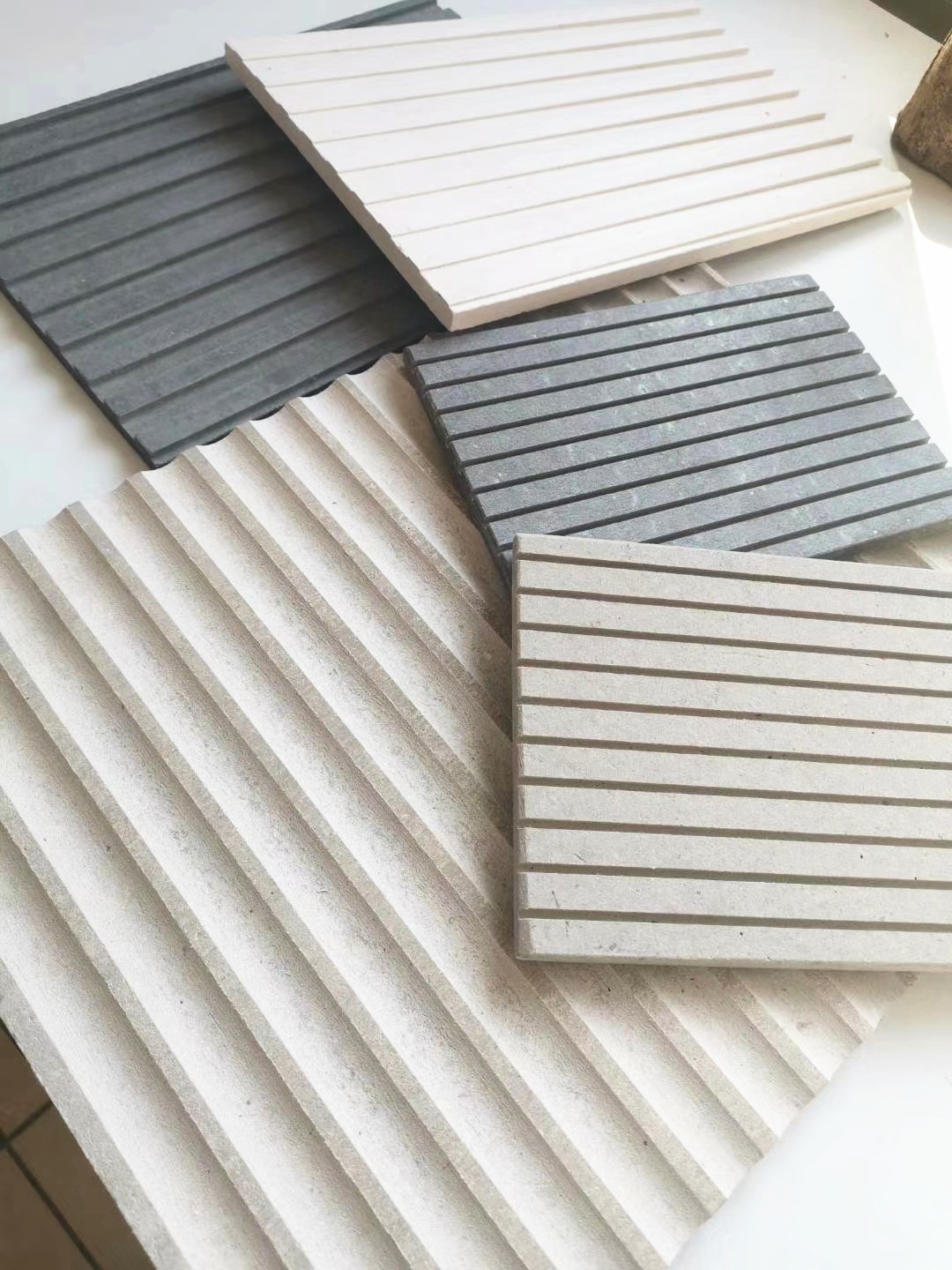 开槽板,纤维水泥增强开槽板,幕墙开槽吸音板,开槽水泥板