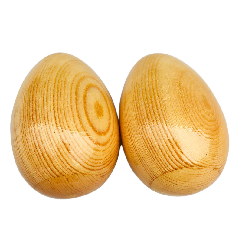 仿真鸡蛋砂球 奥尔夫打击乐器 沙蛋 儿童木质沙响 幼儿彩色砂蛋